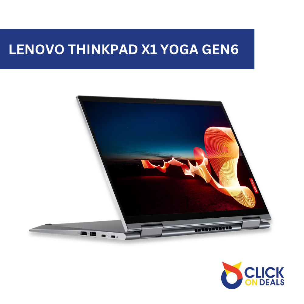Lenovo ThinkPad X1 Yoga Gen6 14″ Intel Core i5 11th Gen 16GB RAM 256GB SSD 360° Touchscreen Laptop