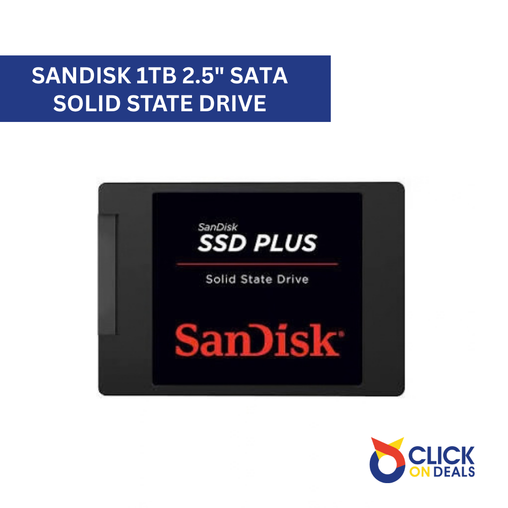 SanDisk SSD Plus SDSSDA 1TB 2.5″ 6Gb/s SATA Solid State Drive P/N: SDSSDA-1T00