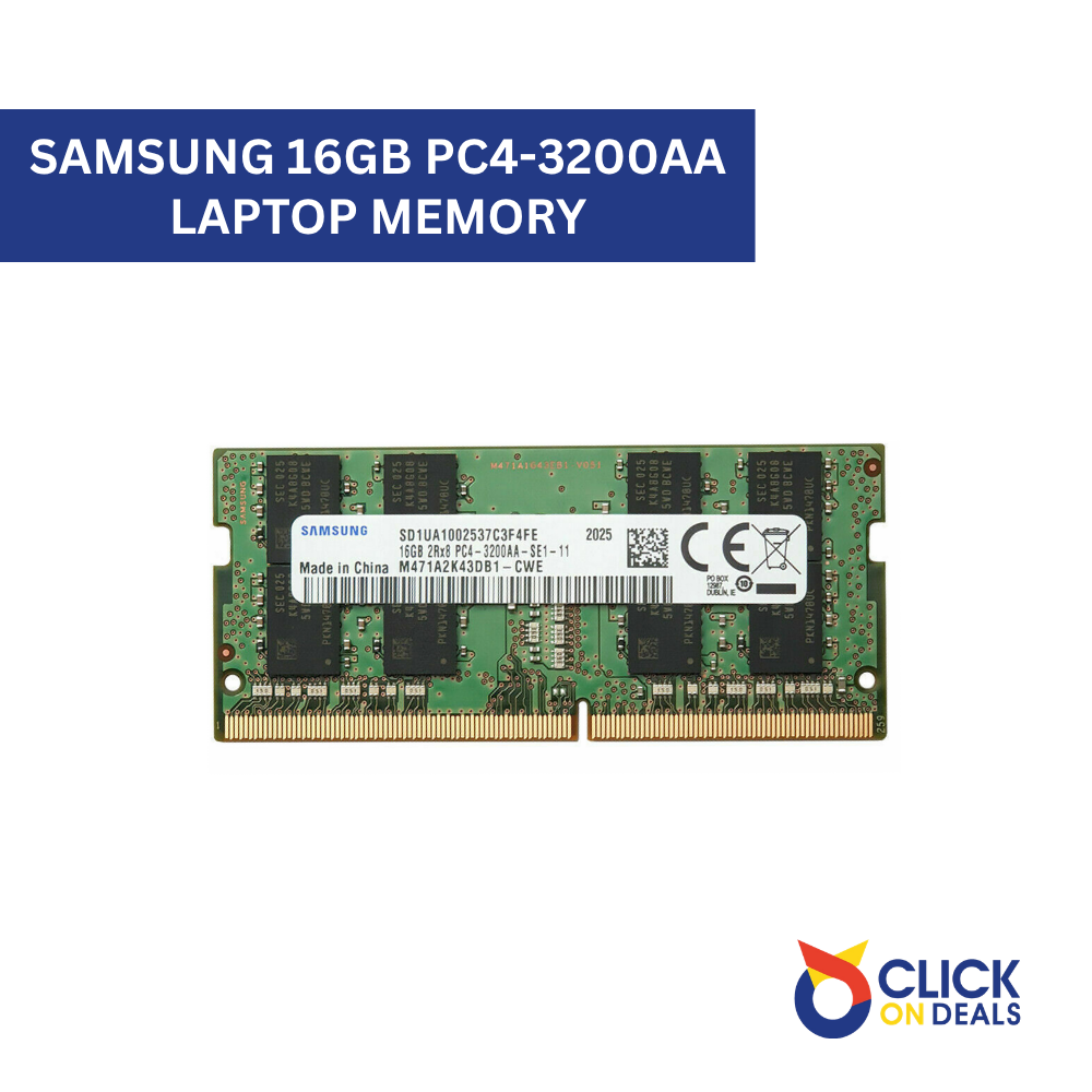 Samsung 16GB 2Rx8 PC4-3200AA-SE1-11 Laptop Memory P/N: M471A2K43EB1-CWE