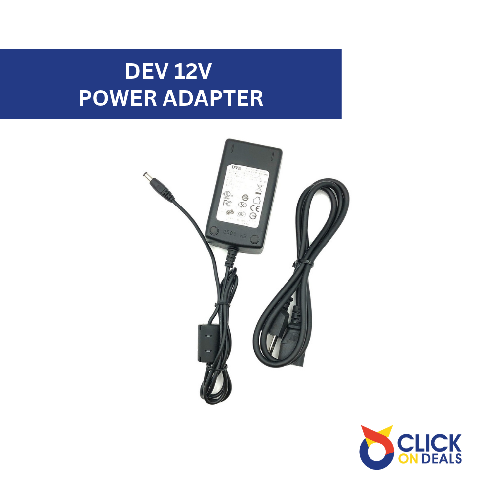 DVE 12V DC Power Adapter — DSA-0421S-12